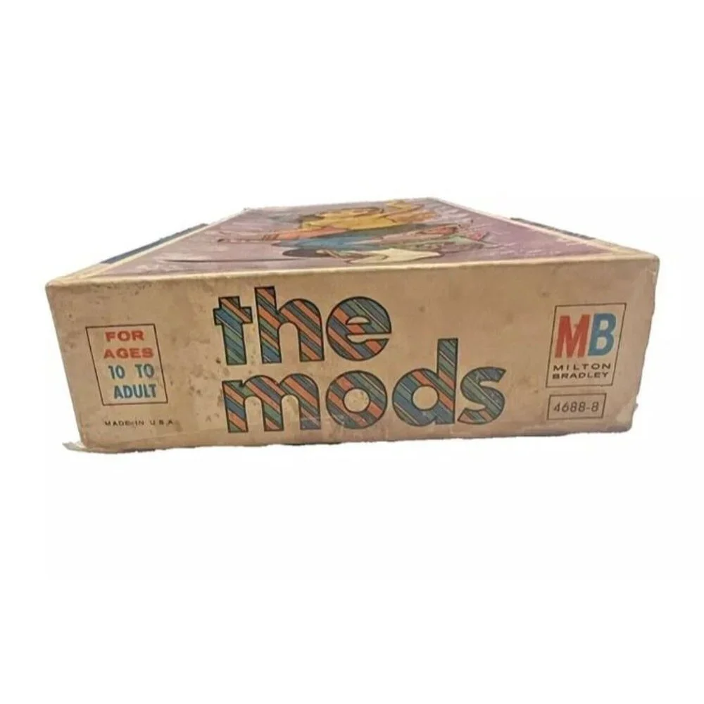 Vtg 1966 Milton Bradley The Mods Jigsaw Puzzle‎ Big Eye Go-Go Era Kwatz Dancer